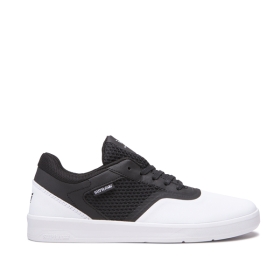 Tenis Bajos Supra SAINT Hombre Blancas/Negras/Blancas (MX-77068)